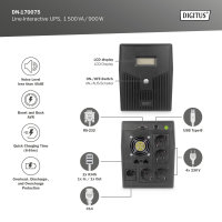 Line-Interactive USV, 1500 VA/900 W