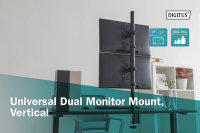 Universal Dual Monitorhalter, Vertikal