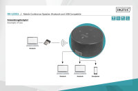 Mobiler Konferenz-Lautsprecher, Bluetooth und USB kompatibel