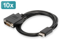 DisplayPort - DVI  Adapterkabel, 10er Pack