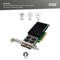 2 Port 40 Gigabit Ethernet Netzwerkkarte, QSFP+, PCI Express, Mellanox Chipsatz