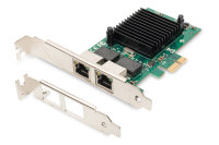 2 Port Gigabit Ethernet Netzwerkkarte, RJ45, PCI Express,...