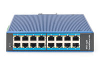 16 Port Gigabit Ethernet Netzwerk Switch, Industrial, Unmanaged