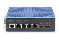 Industrial 4+2 -Port L2 managed Gigabit Ethernet Switch