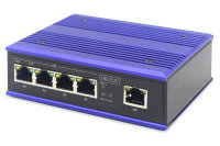 4 Port Fast Ethernet Netzwerk PoE Switch, Industrial, Unmanaged, 1 RJ45 Uplink