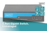 5-Port Gigabit Switch, Unmanaged