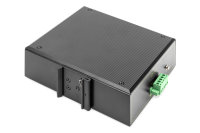 Industrial 8-Port Gigabit PoE Switch, Unmanaged, 2 Uplinks