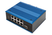 8 Port Fast Ethernet Netzwerk PoE Switch, Industrial,...