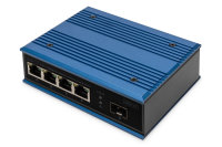 4 Port Fast Ethernet Netzwerk Switch, Industrial, Unmanaged, 1 SFP Uplink
