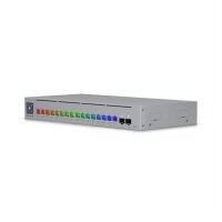 Ubiquiti Switch Unifi 12Xrj45 Gbit/4Xrj45 2.5G/2Xsfp+ Managed Poe+ 180W Max Optional 19" Rack-Mountable, 1,3" Touchscreen