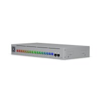Ubiquiti Switch Unifi 12Xrj45 Gbit/4Xrj45 2.5G/2Xsfp+ Managed Max Optional 19" Rack-Mountable, 1,3" Touchscreen
