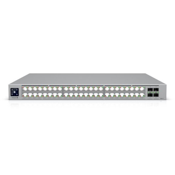 Ubiquiti Switch Unifi 16X2.5G Rj45/32X10G Rj45/4Xsfp28 Managed Poe+++ 2150W 19" Rack-Mountable, 1,3" Touchscreen