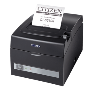 Citizen CT-S310II LAN, Dual-IF, 8 Punkte/mm (203dpi), Cutter, schwarz