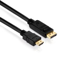 Zertifiziertes Aktives 2K DisplayPort / HDMI Kabel...