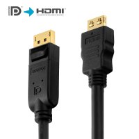 Zertifiziertes Aktives 2K DisplayPort / HDMI Kabel...