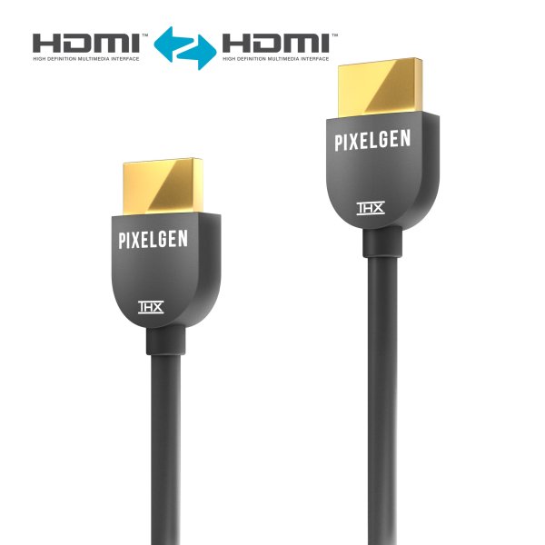 4K 18Gbps High Speed HDMI Kabel mit Ethernet - THX® zertifiziert - 1,00m, dunkelgrau