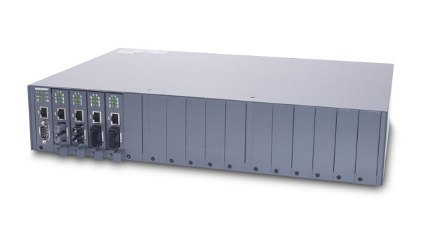 KTI KC-1300-2D 16-Slot Medienkonverter Chassis inkl. redundantem Netzteil