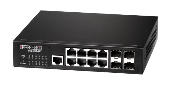 EdgeCore ECS-4210-12T 8+4 Port Gigabit Switch mit 4 SFP Ports