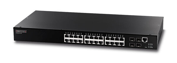EdgeCore ECS-4210-28P 24+4 Port Gigabit PoE Switch mit 4 SFP Ports