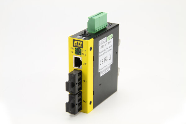 KTI KSD-103-B-SL2 3-Port Industrie switching Konverter mit 2x SC SM 20k
