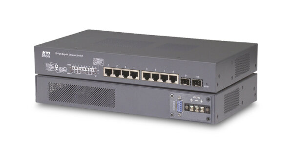 KTI KGS-0820-C-D 10-Port Gigabit Switch mit 2x SFP-Slot