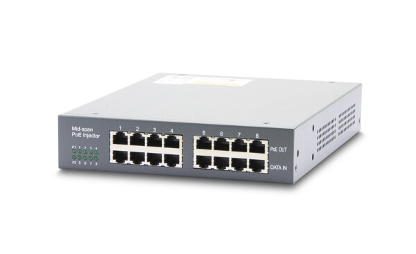 KTI KPOE-800-1P 8-Port PoE Injector mit 1x Power Modul