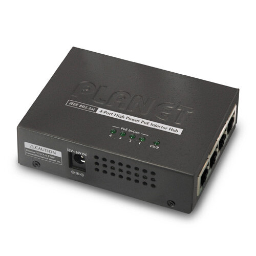 Planet HPOE-460 4-Port High PoE Injector
