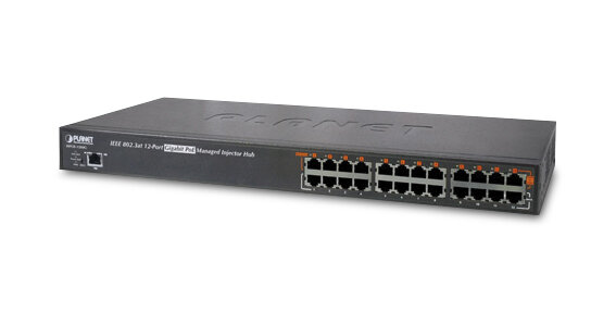 Planet HPOE-1200G 12-Port High PoE Injector