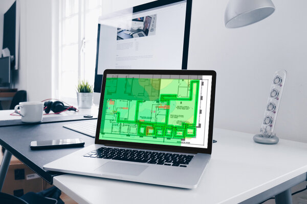 Ekahau Site Survey Ausleuchtung pro Etage OnSite bis 1000m² Site Survey Ausleuchtung pro Etage OnSite bis 1000m²